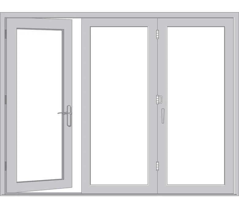 Johnson City Pella Architect Reserve Series Contemporary Bifold Patio Door